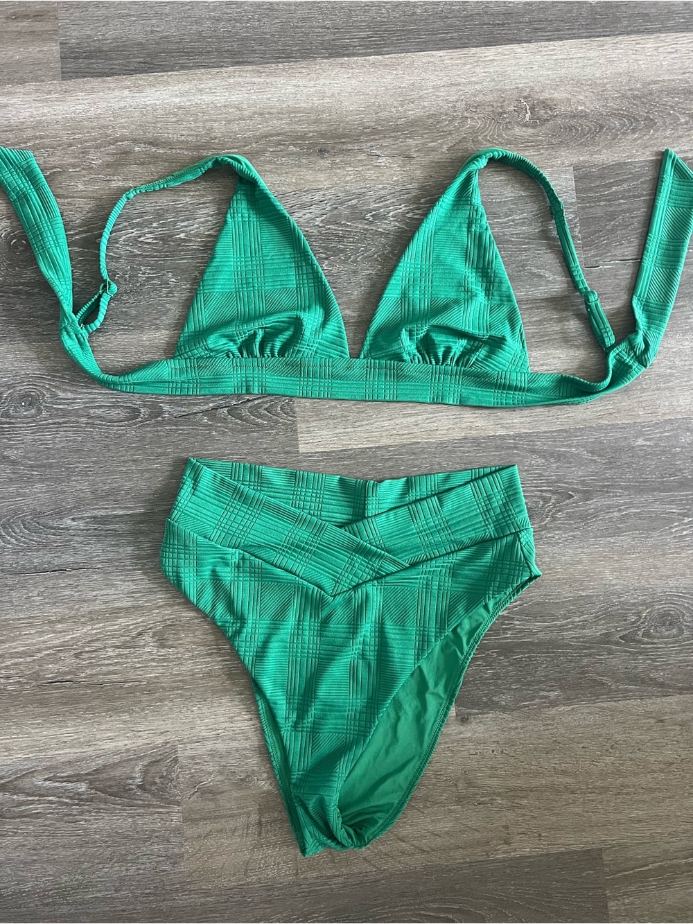 Aerie Green Crossover Bikini